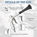 Car Cleaning Air Gun with 2 Nozzle Sets,Interior Cleaning Kit for Vehicle Upholstery, Carpet, and Seats