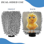 Cartoon Funny Pet Chickenyellow Car Wash Mit Scratch-Free Wash Mitts For Cars Washing Car Hand Wash Detailing Sponge