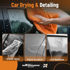 maXpeedingrods Drying Towels Car Detailing for Cars Trucks SUVs RVs and Motorcycles 36" x 30", 1200GSM Microfiber Car Drying Towel, Super-Absorbent, Streak-Free, Scratch-Free, No Water Spots