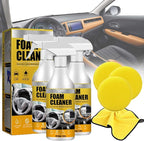 Car Interior Foam Refinisher Cleaner, All Around Master Foam Cleaner, Multi Purpose Foam Cleaner for car, All Purpose Rinse Cleaning Foam, Foam Cleaner All Purpose for Car and Kitchen (3PCS)