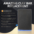 Clay Mitt, AutoCare Fine Grade Clay Bar Mitt Surface Prep Mitt Finish for Car Detailing Alternative Novel Detailing Tool & Kit