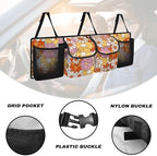 Floral Flowers Car Trunk Organizer Auto Hanging Seat Back Storage Hanging Backseat Car Organizer,Car Accessories