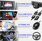 for Toyota Sienna Radio Compatible with Wireless Carplay Android Auto,Car Upgrade Android Stereo 8core Touchscreen Bluetooth Navigation GPS WiFi FM/AM Backup Camera Head Unit (for 2015-2019)