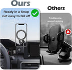 Car Phone Holder for Toyota Tacoma 2024 2025 2026 Accessories Apply to 8 Inch Touch Screen Fixed Clip MagSafe Passenger Cell Phone Mount Handsfree 360° Rotation