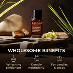 100% Pure Lemongrass Essential Oil - 0.34 Fl Oz - Lemongrass Oil for Hair, Skin, Diffuser, Aromatherapy & DIY Candle Making Scent