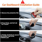 Kairiyard Phone Holders for Your Car, [80+LBS Strongest Suction & 2800gf Magnetic] 360° Adjustable Foldable Vacuum Magnetic Suction Car Cell Phone Holder Mount Compatible for MagSafe iPhone Car