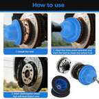 Professional Wheel Hub Grinder Resurfacing Cleaning Kit, Wheel Hub Grinder Ball Head Car Cup Brush Cleaning Set, 1500rpm, 90mm ID 150mm OD for RV Truck Tire Change, Hub & Rim Removal Tool