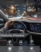 Dash Cam Front and Rear, Biuone 1080P FHD Dash Camera for Cars, 3" IPS Display Full HD170° Wide Angle Car Dash Cam with Night Vision, G-Sensor, Loop Recording, Parking Monitor, Motion Detection,WDR