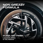 Nasiol DetailerShine Tire Gel, Long Lasting Shiny Tire Dressing, Deeper&Richer Black, Ultimate UV Protection, Easy Application, Non-Greasy Formula 16.9 fl oz