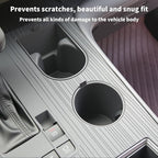 2PCS Center Console Cup Holder for Toyota Sienna 2021-2025 Cup Holder Relaxed Grip Drink Organizer Sienna Interior Accessories(Gray)