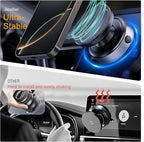 Auto Suction Cup Phone Mount, Quick-Release Vacuum Magnetic Car Phone Holder for Smooth Surface/Gym/Mirror, 360 Adjustable for Magsafe iPhone 17 16 Air Pro Max 15