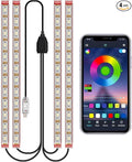 RGB Car LEDs Interior Lights with Smart APP Control,Under Dash Led Lights Kit with DIY Mode and Music Mode,5V LED Strip Lights for Cars, Trucks,Suvs
