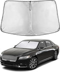 EcoNour Windshield Sunshade Compatible for Lincoln Continental 2017-2018 2019 2020, Sun Visor for Front Windshield & Window Sun Shade Cover, UV Heat Blocker & Protector, Car Accessories