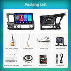 2G+64G Car Stereo for Honda Civic 2006-2011 with Wireless Apple Carplay Android Auto,10.1 Inch Android Touchscreen Car Radio with GPS,Bluetooth,FM/RDS Radio,Mirror Link,HiFi + AHD Backup Camera