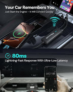 OTTOCAST Mirror Touch with Wireless Carplay Adapter, Mirror & Watch Any APP on The Car Screen, such as YouTube Netflix Tiktok Disney+ etc, Control phone on car screen for car has factory-wired CarPlay