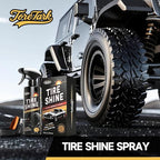 toretark Ceramic Tire Shine Spray — High-Gloss Wet Look Tire Coating with Ultra-Dense Nylon Brush Applicator, UV Protection, Long-Lasting Shine for Car Truck RV Motorcycle (3.4 Fl Oz)