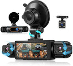 4 Channel 360° Dash Cam Front and Rear Inside Left Right, 3.16 Inch FHD 1080P IPS Dashcam Supports Night Vision, Loop Recording, 24/7 Recording Parking Mode Monitor, Reverse View