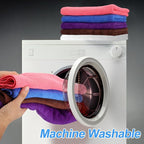 HARFINGTON 2 Pack Microfiber Cleaning Cloth, 20" x 10" Multi-Functional Cleaning Towels Reusable Absorbent Rags for Car Wash Kitchen Household Window Clean, Purple