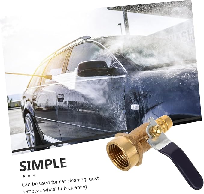 Cabilock Stainless Steel Car Wash Foam Sprayer Nozzle Heavy Duty Spray Head for Water Hose Attachments Adjustable Wide Spray for Car Washing and Garden Use