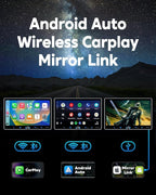 PLZ Single Din Car Stereo Wireless Apple Carplay Android Auto Radio, 10.1" Car Play Touch Screen, Bluetooth 5.3 Car Audio Receiver, 4.2 Channel 240W, Subwoofers, Backup Camera, Navigation, FM/AM, SWC