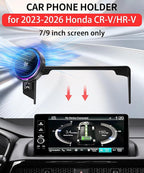 Qi2.2 25W Magnetic Car Mount Charger for Honda CR-V 2023-2026/HR-V 2023-2026 Accessories 7/9 Inch Screen Fixed Clip Fast Charging Cell Phone Holder with Cooling Fan＆54W Fast Adapter