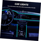 Luxshiny 2pcs Car Led Lights for Interior Ambient Lighting Kit Under High Brightness USB Powered Easy Installation