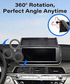 Car Phone Holder for KIA Telluride 2020 2021 2022 Accessories Apply to 10.25 Inch Screen Fixed Clip Magnetic Cell Phone Mount Hands-Free 360 Degree Rotation with Dashboard Storage Tray