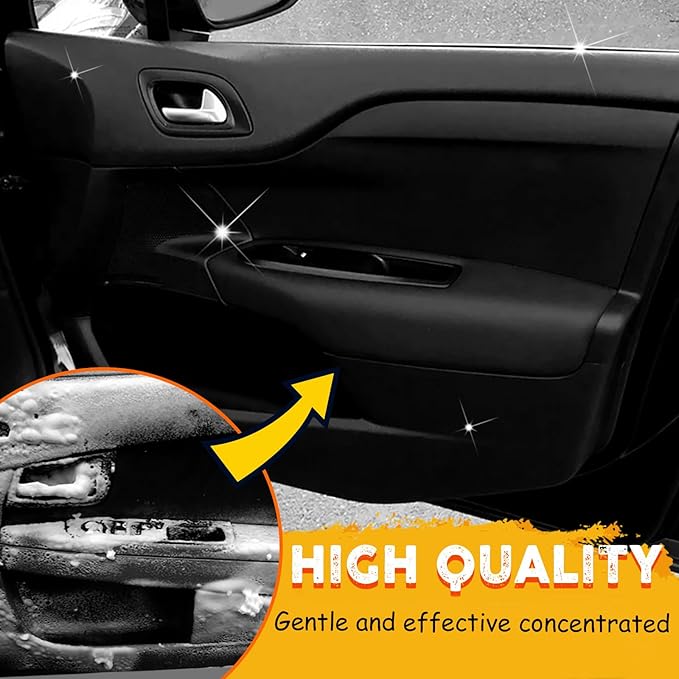 100ml Polishing Cleaner Car Interior, Car Steering Wheel Foam Cleaner, All Purpose Waterless Interior Polish Detailer and Cleaner (100ml 2)