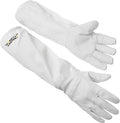 Honey Keeper Beekeeping Gloves - Goatskin Leather with Canvas Sleeve and Elastic Cuff