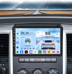 8Core+64G ROM Car Radio for Dodge Ram 1500 2500 3500 2009-2012: Android 13 Car Stereo for Ram 1500 Radio Upgrade with Wireless CarPlay Android Auto FM AM Audio HiFi DSP Bluetooth 5GWiFi