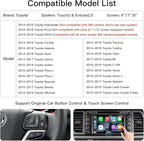 Wireless Carplay/Android Auto Adapter for Toyota with Entune2.0 & Touch2 2014-2019 Retrofit Kit Decoder Fits for Tundra/Highlander/RAV4/Tacoma/Camry/Corolla/Avalon/Prius/CH-R/Sienna/Camry