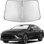 EcoNour Windshield Sunshade Compatible for Hyundai Sonata 2020-2024 2025 2026, Sun Visor for Front Windshield & Window Sun Shade Cover, UV Heat Blocker & Protector, Car Accessories