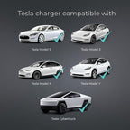 Lectron Level 1 Tesla Charger (WiFi) with App Control - 12 Amp, 120V, NEMA 5-15 Plug, 16ft Extension Cable NACS Connector, Portable Home Electric Car EV Charger for All Tesla/NACS Evs