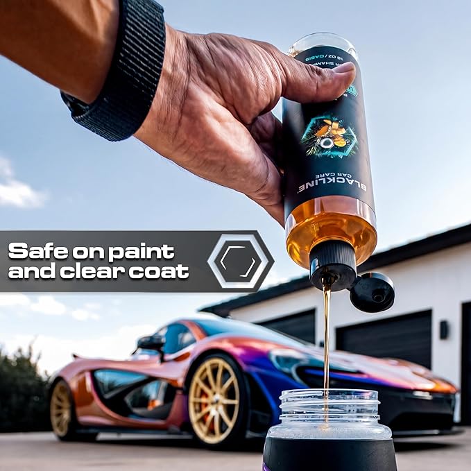Blackline Automotive Extreme Foaming Car Shampoo - Extreme Ultra Foam Perfect for Ceramic Coatings - Compatible with Foam Cannon for Pressure Washer (16 FL Oz, Oasis Scent)