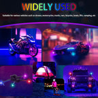 8PCS RGB Led Aircraft Strobe Lights For Cars, 8Colors High Brightness Wireless Led Strobe Light with Remote Control USB Waterproof Anti-Collision Warning Lights For Motorcycle Drone Aircraft Bike Boat