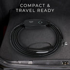 Lectron Level 1 Tesla Charger - 120V, 15 Amp, NEMA 5-15 Plug, 16 ft Extension Cord - Portable Electric Car Charger for Tesla - Compatible with All Tesla Models X/Y/3/S/Cybertruck