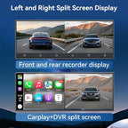 Carplay Screen for Car, Largest 11.5" Wireless Carplay & Android Auto Screen with 4K Dashcam / 1080P Rear Camera, Compatible with A-pple Carplay, Bluetooth, FM, TF Card, Voice Control, Navigation