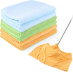 6 Pack Extra Large Microfiber Cleaning Cloths 20"x30", Lint-Free Reusable Towels for Home, Glass, Windows, Office, Kitchen, Bathroom – Mixed Color