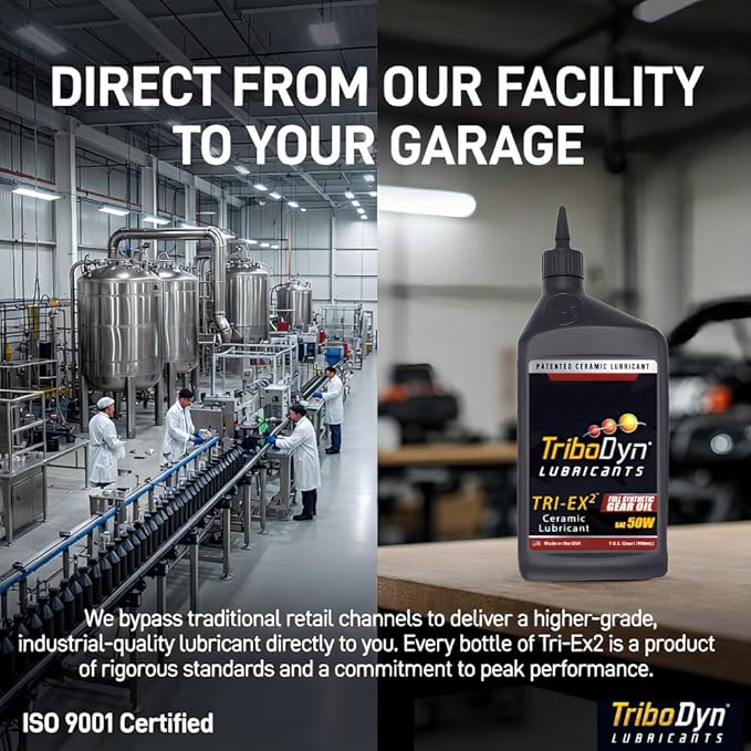Tri-Ex2 75W-140 Synthetic Gear Oil - API GL-5/MT-1 - Patented Ceramic Technology - Case of 4 Gallons (4 Gallon Case, 75W-140)