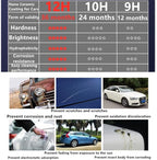 12H Nano Ceramic Coating for Cars Automobile Wax Better than 9H 10H Hardness 30ml 3bottle suit High Gloss Hydrophobicty Anti Scratch Car Paint Protection Kit Last for 3 Years Protection UV