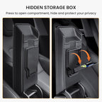 BANKKY 6PCS Center Console Organizer for (2024-2026) Tesla New Model 3 Highland Accessories with Center Console Storage, Armrest Tray, Hidden Box, Cup Holder, Camera Privacy Cover, Glove Box Hook