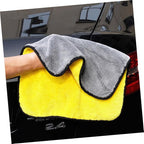 Ipetboom Refined Stitched Car Wash Towels Microfiber Car Cleaning Cloths Safe for Surfaces Windshield Interior Rv