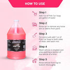 LANE'S Car Cleaning, Car Wash Soap The Perfect Shampoo for Auto, Exterior Care Products, High Foaming with Gentle Formula, Gallon