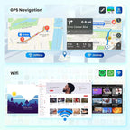 2+64G Android Car Stereo for Ford Expedition 2007-2014 (Manual A/C) Wireless Carplay Android Auto, 9’’ Touchscreen Car Radio with GPS Navigation Bluetooth Mirror Link WiFi FM/RDS EQ Backup Camera SWC