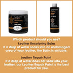 The Original Leather Recoloring Balm by Furniture Clinic - Navy Blue Leather Dye for Furniture, Couches & Car Seats - Restore Scratched, Faded, & Damaged Surfaces