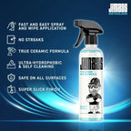 JIMBO'S TOUGH AS SHELL CERAMIC SPRAY – Super Slick, Streak-Free Protection for Paint, Glass, Trim & More | Easy-to-Use Hybrid Ceramic Coating with UV Protection | 16oz