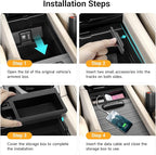 Hellet Center Console Insert Cable Protector Compatible with Honda 2016-2022 Pilot & 2019-2023 Passport & 2017-2023 Ridgeline Accessories Convenient for Mobile Phone Charging