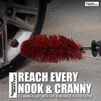 Speed Master Wheel Brush (2 Pack) | Memory Foam Bristles | Safe on All Wheel Types | Clean Your Wheels With Ease!