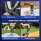 SakerPlus Mini Vacuum Cleaner,Cordless Car Vacuum, 4 in 1 Mini Vacuum Cleaner High Power 16000PA Suction Handheld Vacuum,Portable Vaccum with HEPA Filter for Cars,Desktop,Home HL159 (Grey)