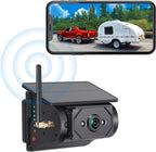 Solar-Powered Wireless Backup Camera with AI Security-Smart Human/Vehicle Detection,WiFi Connectivity,Cordless & Magnetic Mount Rear View Camera Upgrade Your Truck,Trailer,RV,or Camper WF102